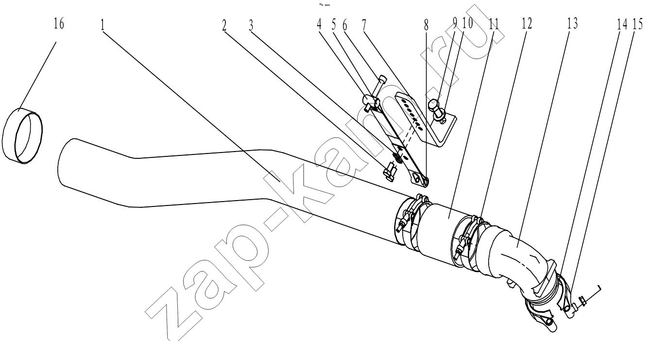 Схема/чертеж: INTER-COOLER GROUP / Shaanxi Shacman F2000