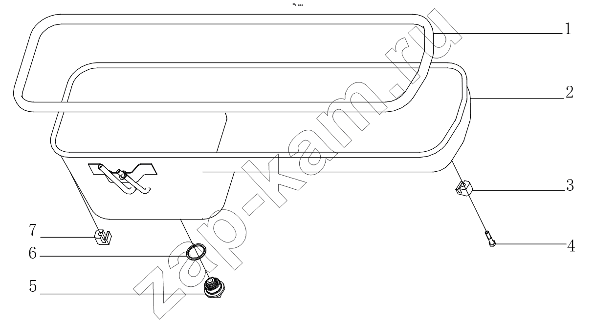 Схема/чертеж: OIL PAN GR615150127 / Shaanxi Shacman F3000