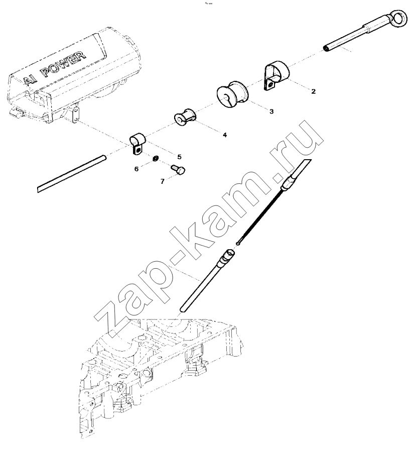 Схема/чертеж: DIPSTICK GROUP / Shaanxi Shacman F3000