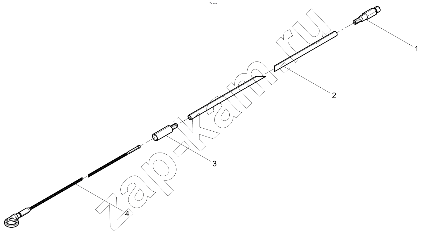 Схема/чертеж: OIL DIPSTICK ASSEMBLY / Shaanxi Shacman F2000