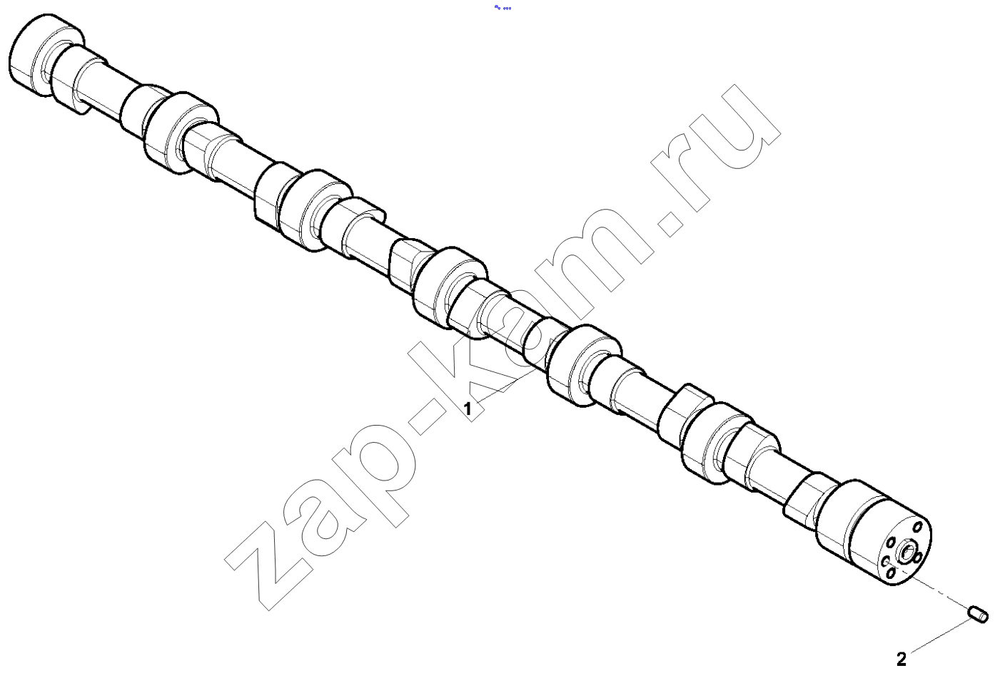 Схема/чертеж: CAMSHAFT ASSEMBLY / Shaanxi Shacman F2000
