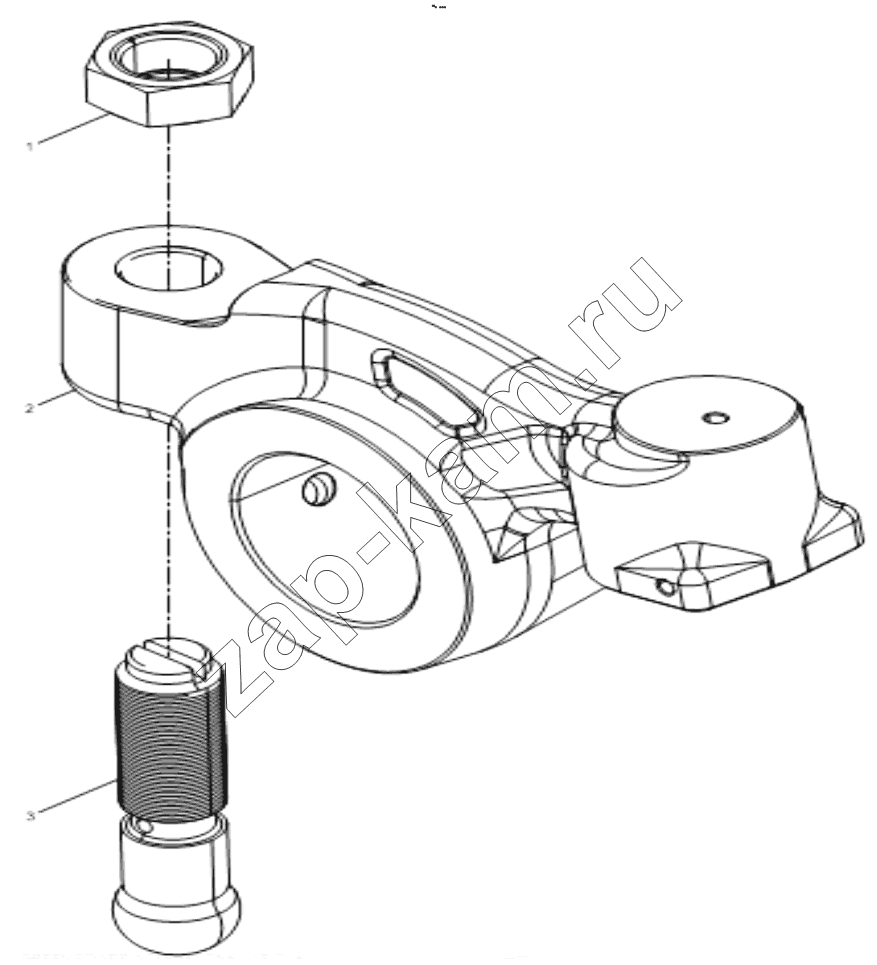 Схема/чертеж: EVB EXHAUST ROCKER ARM SET / Shaanxi Shacman F3000