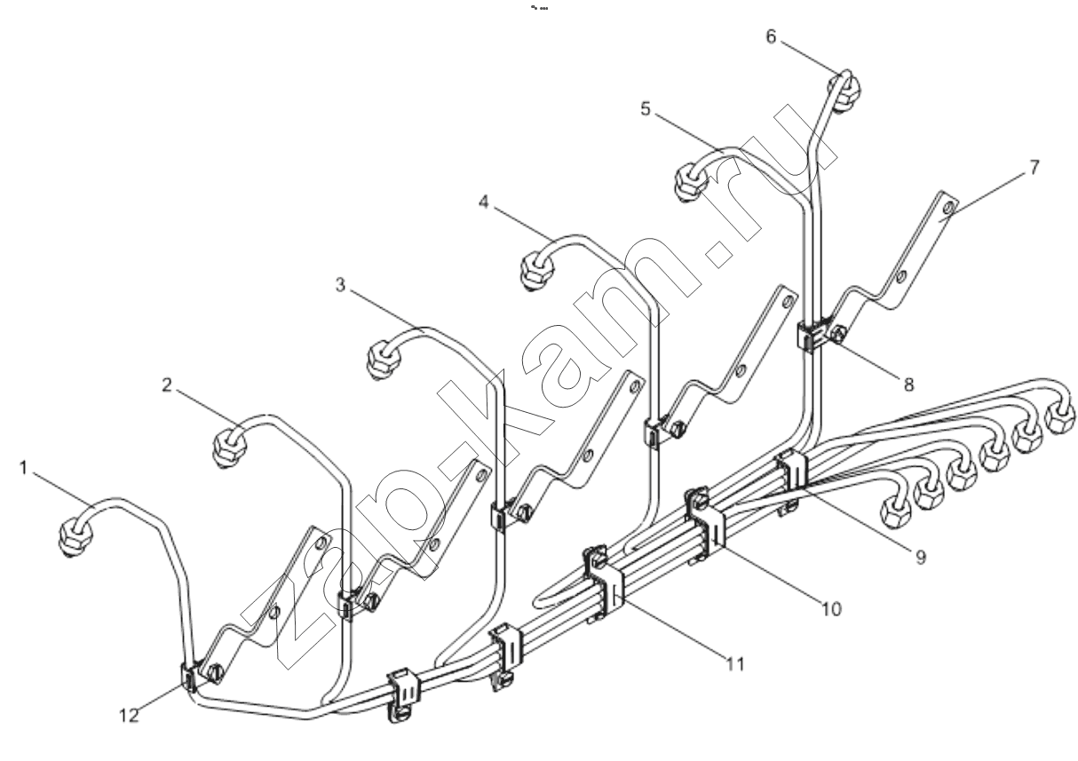 Схема/чертеж: HIGH PRESSURE PUMP ASSEMBLY / Shaanxi Shacman F3000