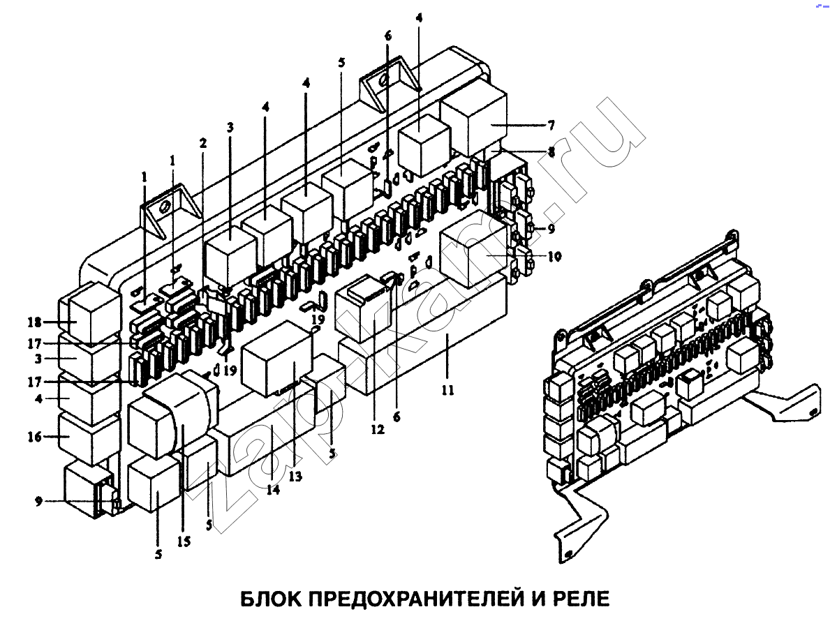 Схема/чертеж: Блок предохранителей и реле / Shaanxi SX-3255-DR 3804B 6х4