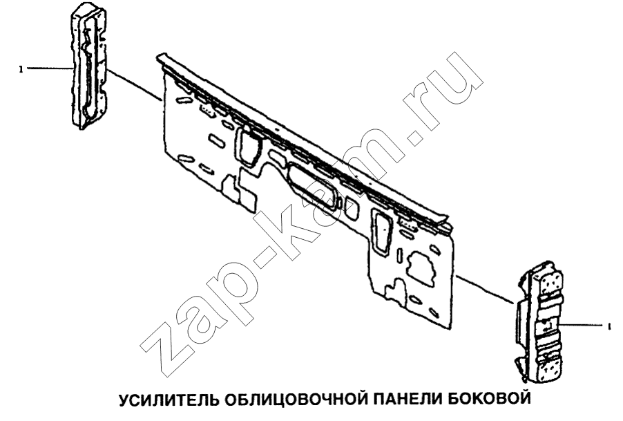 Схема/чертеж: Усилитель облицовочной панели боковой / Shaanxi SX-3255-DR 3804B 6х4