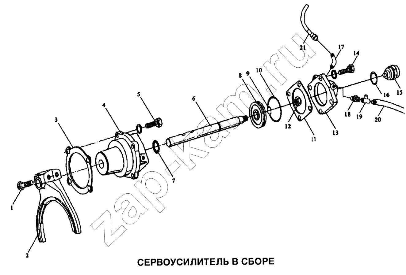 Схема/чертеж: Сервоусилитель в сборе / Shaanxi SX-3255-DR 3804B 6х4