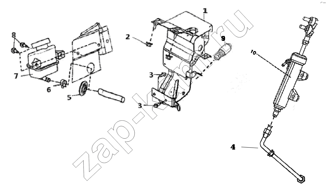 Схема/чертеж: Система сцепления;Clutch system / Shaanxi Shacman SX1255GP4