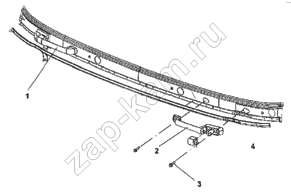 Схема/чертеж: Передняя верхняя панель;Front upper panel / Shaanxi Shacman SX1255GP4