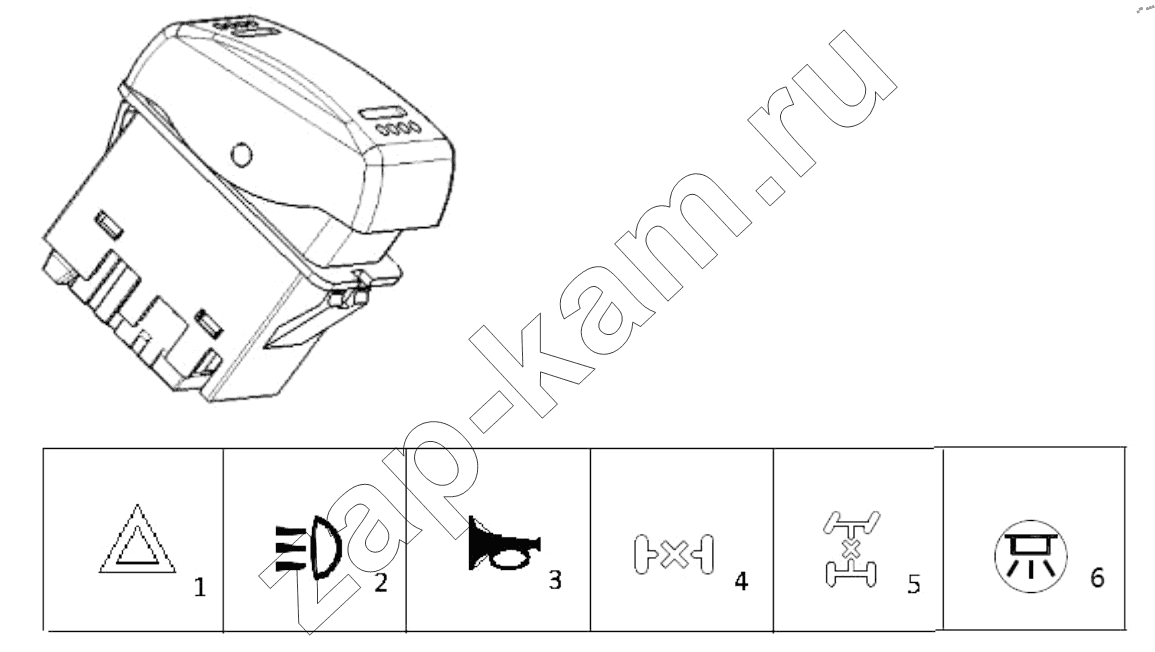 Схема/чертеж: SWITCH / Shaanxi Shacman SX13164N456