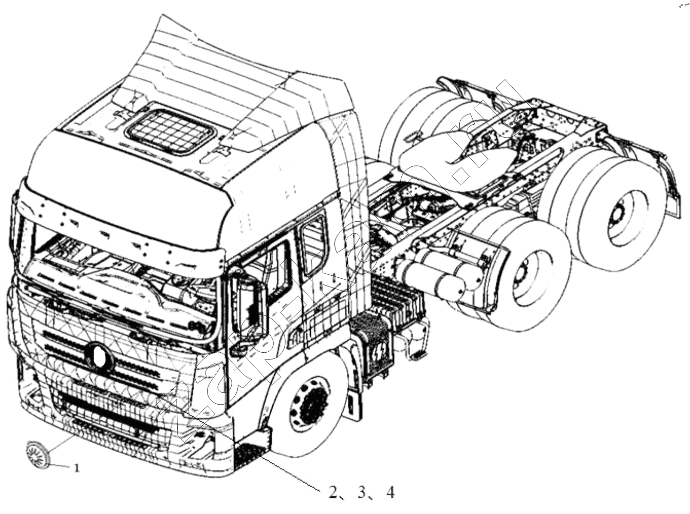 Схема/чертеж: REAR LIGHT / Shaanxi Shacman SX13164N456