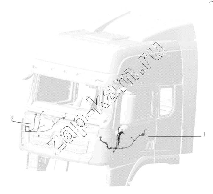 Схема/чертеж: DOOR WIRING / Shaanxi Shacman SX13164N456