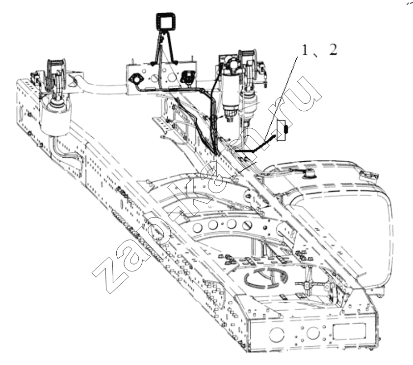 Схема/чертеж: CHASSIS ELECTRICAL APPLIANCES/ADDITIONAL/ELECTRIC FLIP / Shaanxi Shacman SX13164N456