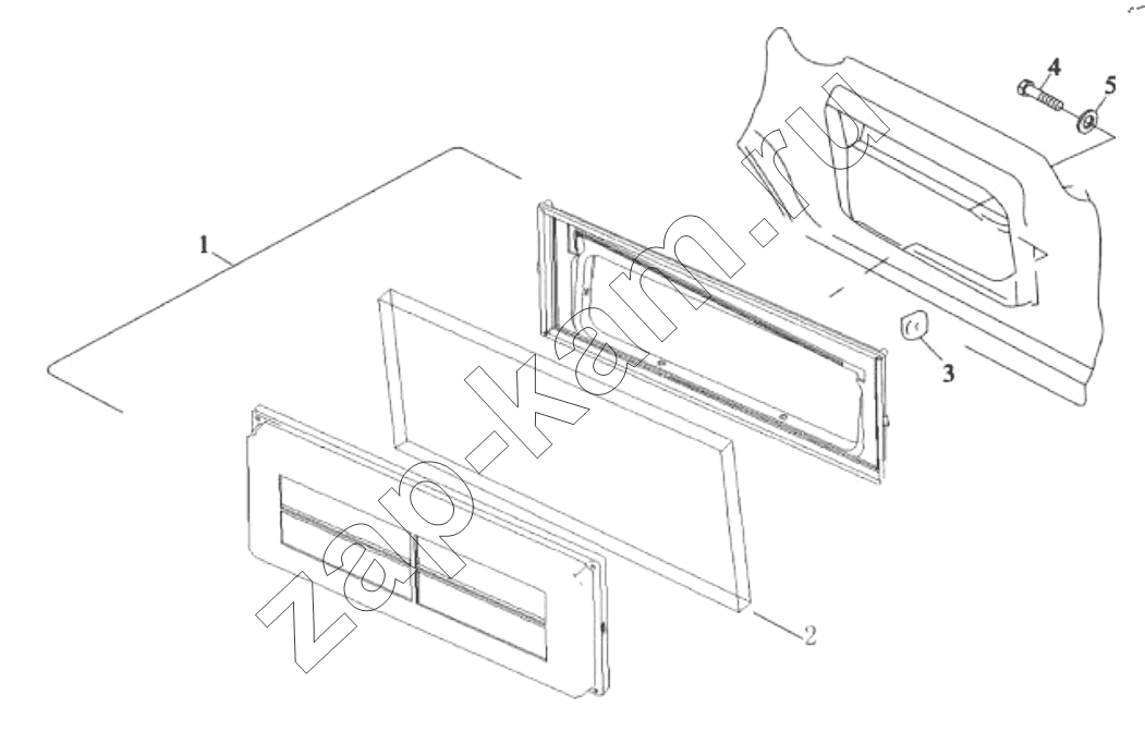 Схема/чертеж: AIR INTAKE BOX ON CAB / Shaanxi Shacman SX13164N456