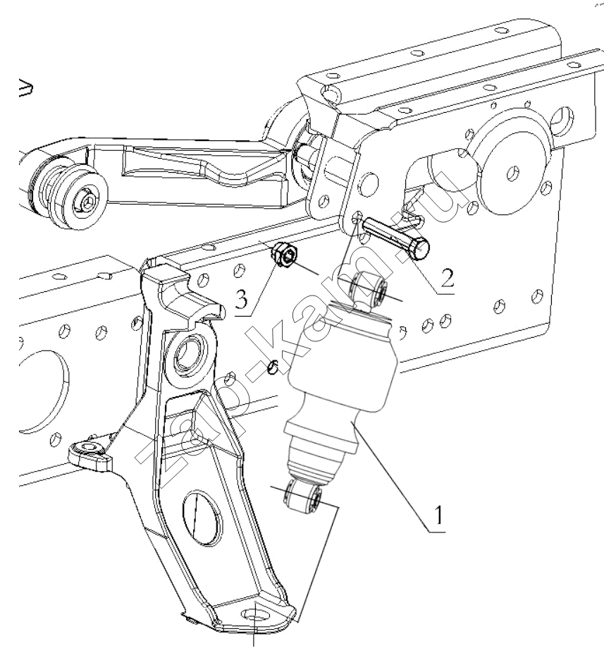 Схема/чертеж: FRONT BEARING SPRING / Shaanxi Shacman SX13164N456