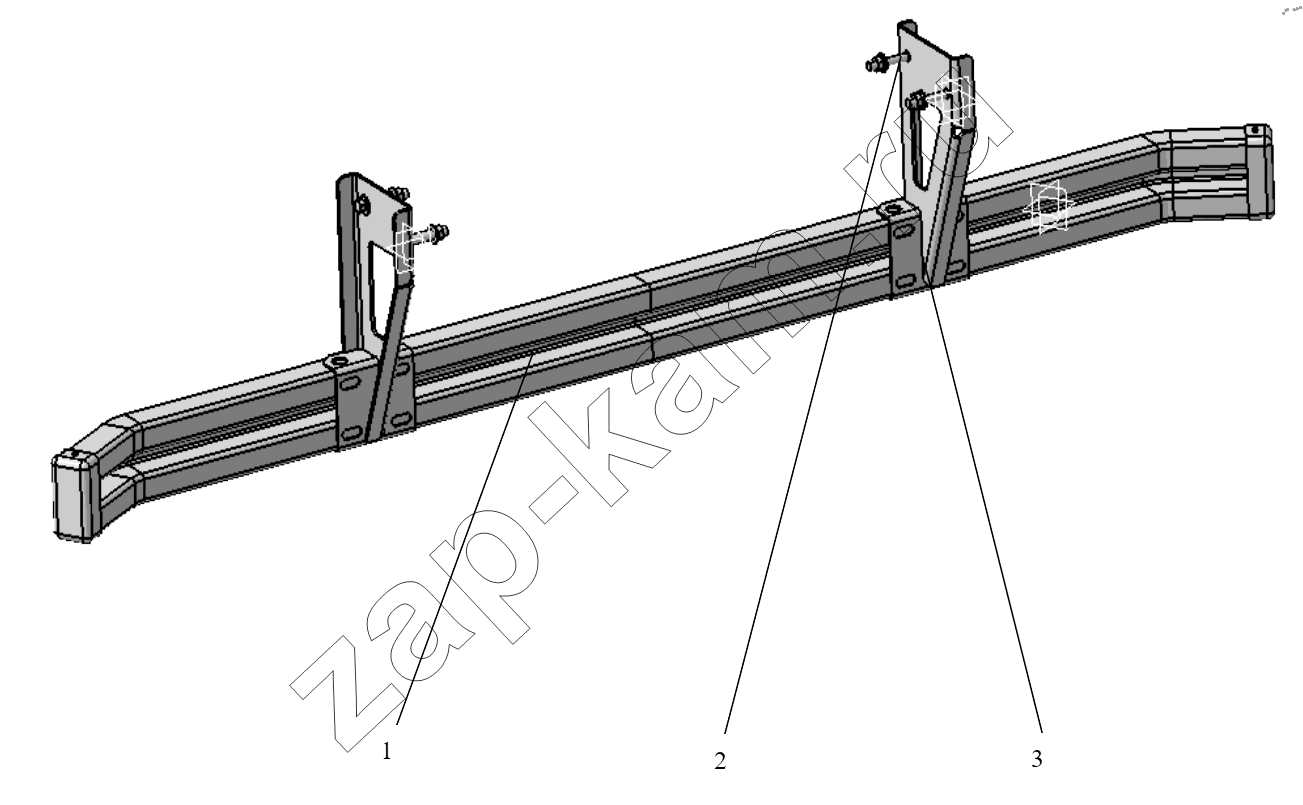 Схема/чертеж: DEFENSIVE DRILL PROTECTION FRAME / Shaanxi Shacman SX13164N456