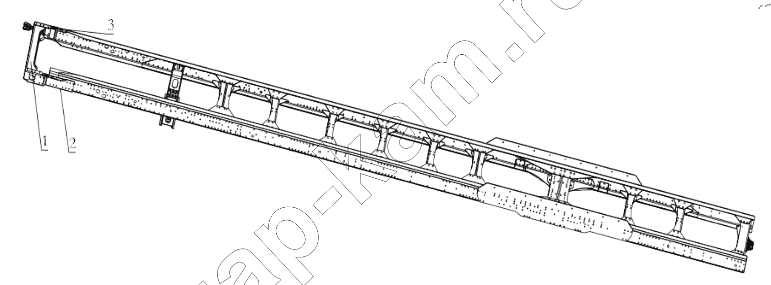 Схема/чертеж: FRAM FOREPART ACCESSORY / Shaanxi Shacman SX13164N456