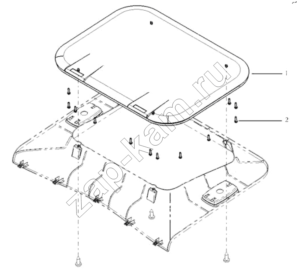 Схема/чертеж: ROOF VENT/MANUAL / Shaanxi Shacman SX13164N456