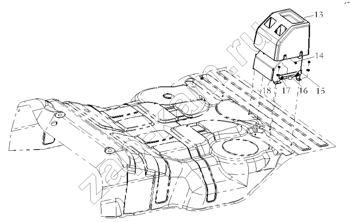 Схема/чертеж: THE INTERIOR TRIM ASSEMBLY / Shaanxi Shacman SX13164N456