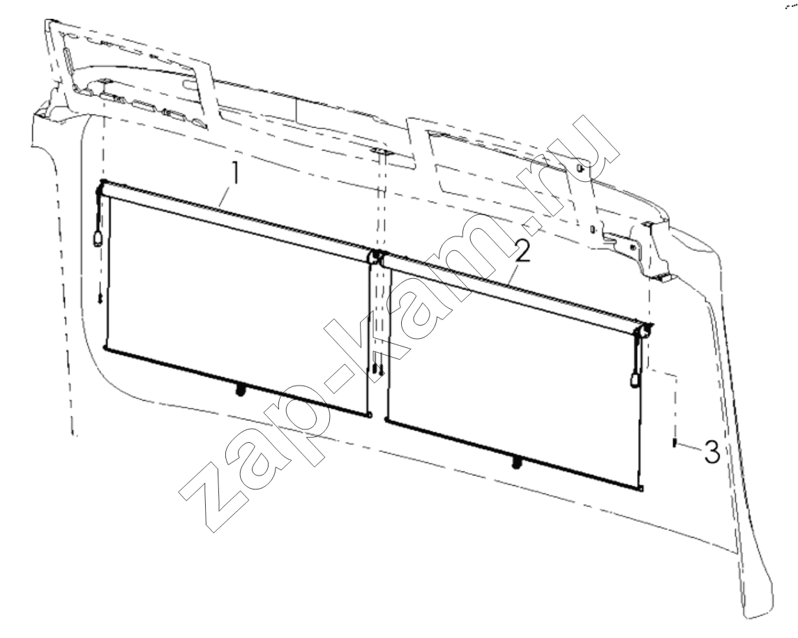 Схема/чертеж: SUNSHADE / Shaanxi Shacman SX13164N456