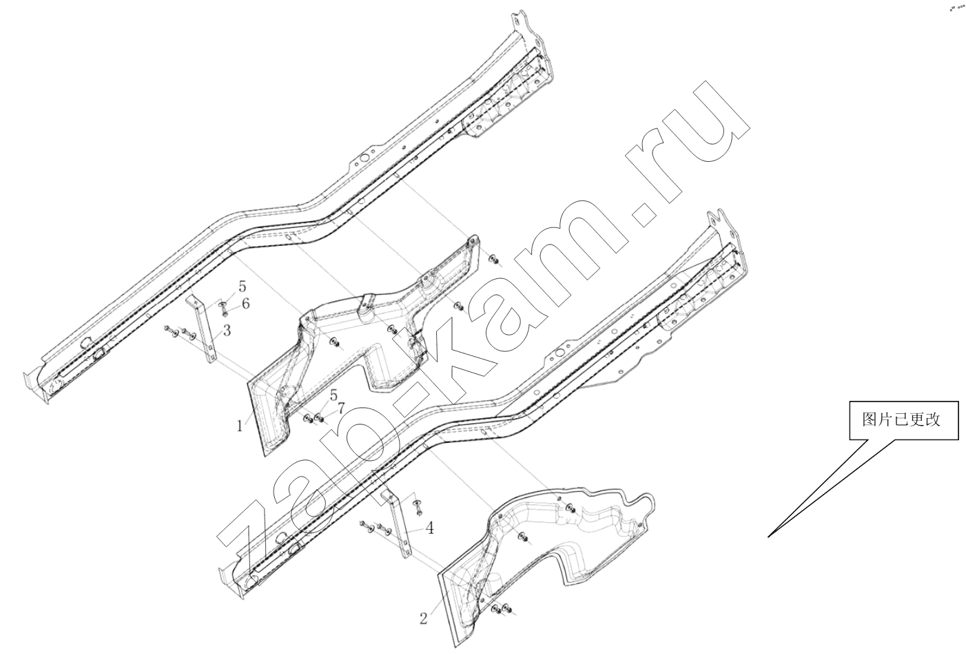Схема/чертеж: NOISE INSULATION CAB / Shaanxi Shacman SX13164N456
