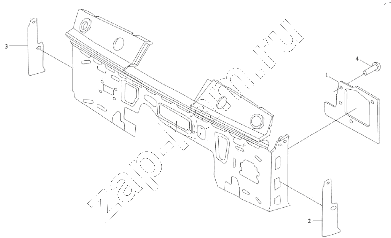 Схема/чертеж: DASHBOARD PANELLING / Shaanxi Shacman SX13164N456