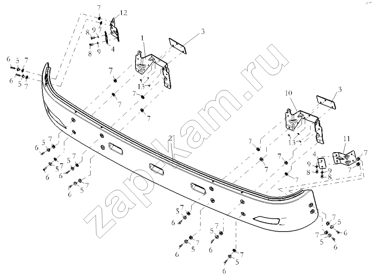 Схема/чертеж: SUN VISOR / Shaanxi Shacman SX13164N456