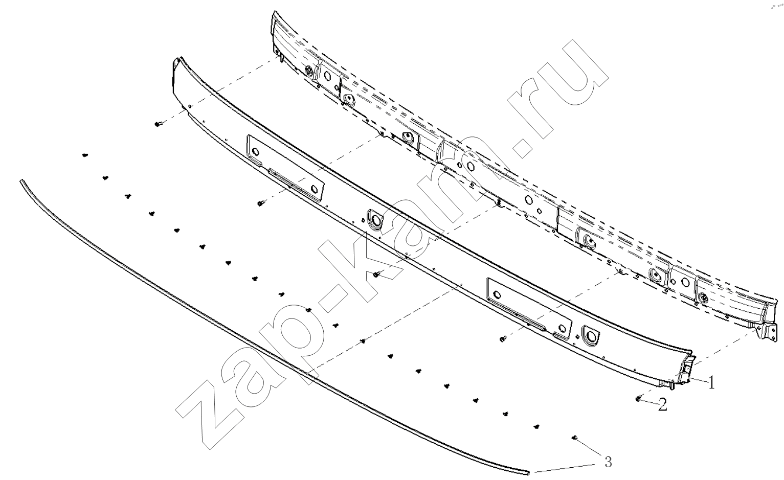 Схема/чертеж: DECORATIVE ASSEMBLY / Shaanxi Shacman SX13164N456