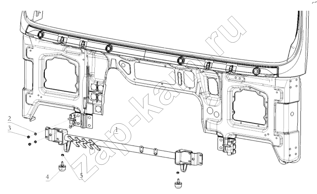 Схема/чертеж: DECORATIVE ASSEMBLY / Shaanxi Shacman SX13164N456