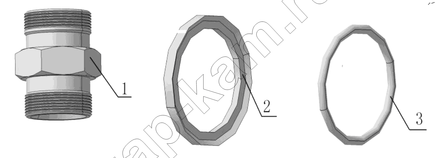 Схема/чертеж: CONNECTING PARTS,LINE & NIPPLE JOINT / Shaanxi Shacman SX13164N456