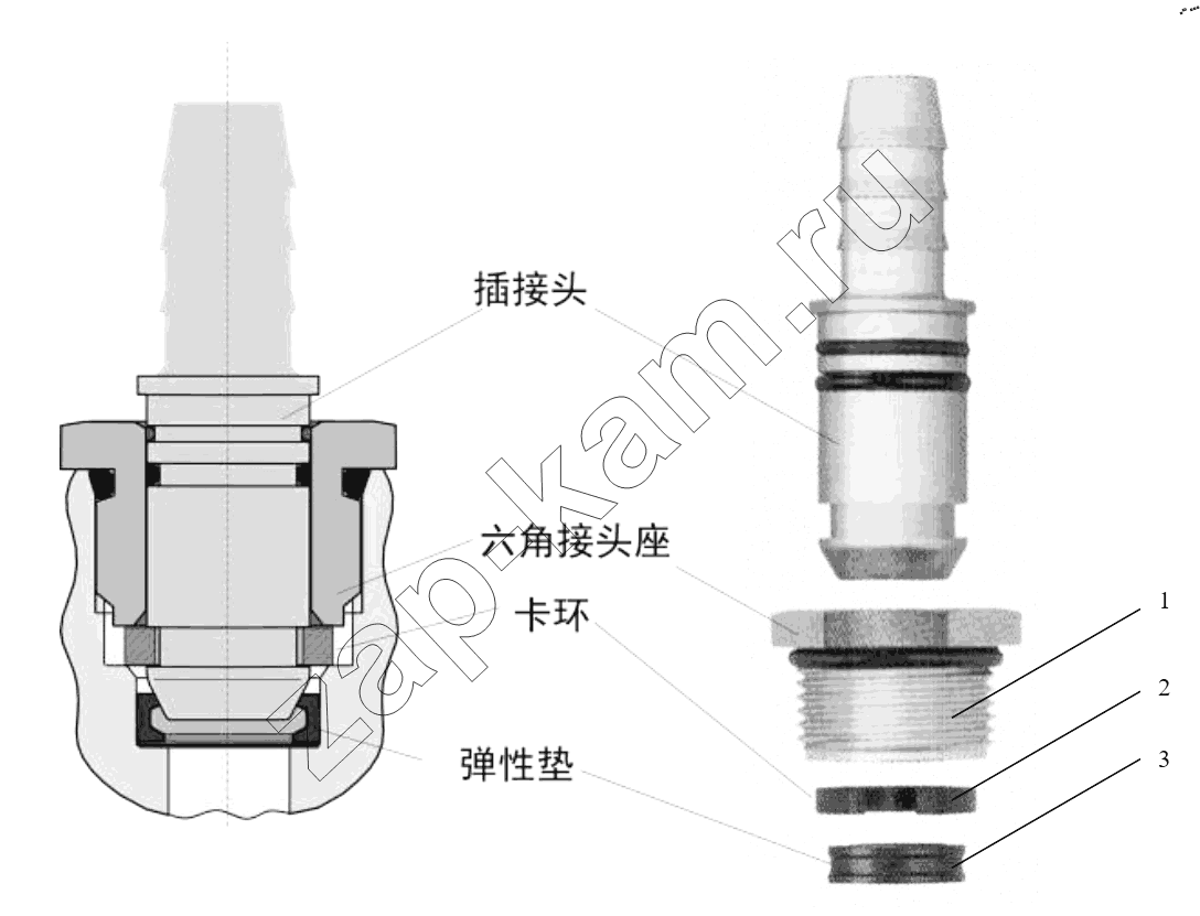 Схема/чертеж: CONNECTING PARTS,LINE & NIPPLE JOINT / Shaanxi Shacman SX13164N456