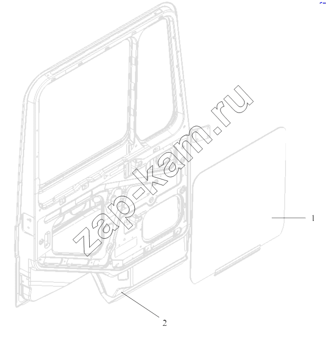 Схема/чертеж: DOOR AND DOOR GLASS / Shaanxi Shacman SX3256DR384 (F3000)