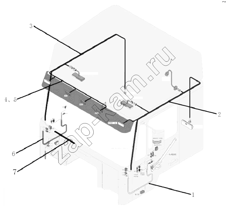 Схема/чертеж: WIRING / Shaanxi Shacman SX3256DR384 (F3000)