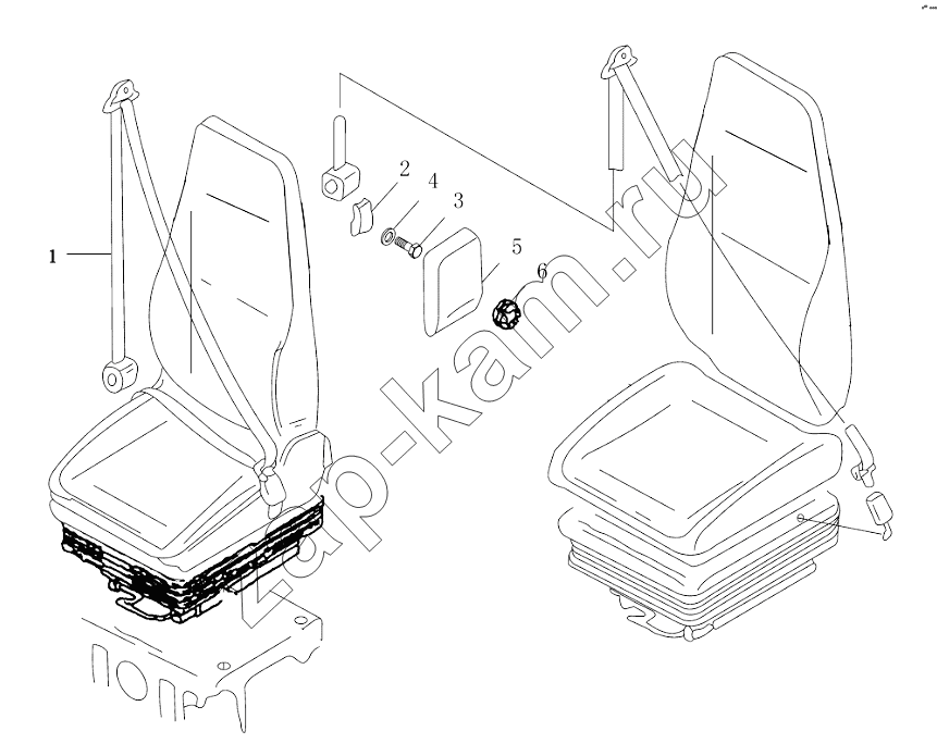 Схема/чертеж: SAFETY BELT / Shaanxi Shacman SX3256DR384 (F3000)