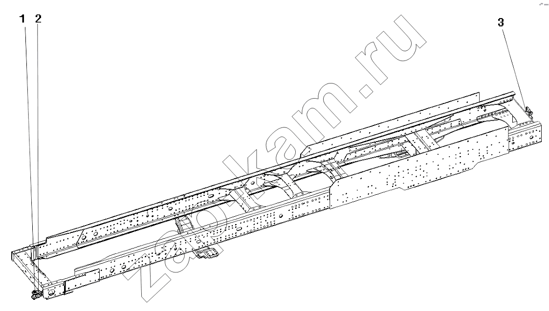 Схема/чертеж: DRAW GEAR / Shaanxi Shacman SX3256DR384 (F3000)
