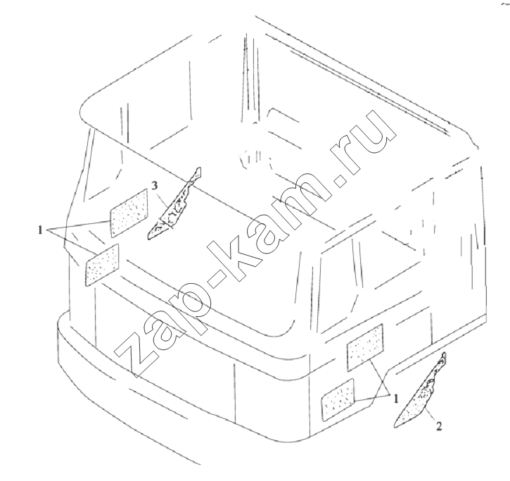 Схема/чертеж: SOUND PROOFING / Shaanxi Shacman SX3256DR384 (F3000)