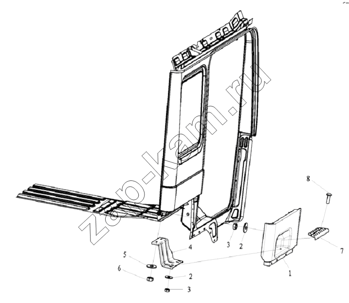 Схема/чертеж: DECORATIVE ASSEMBLY / Shaanxi Shacman SX3256DR384 (F3000)
