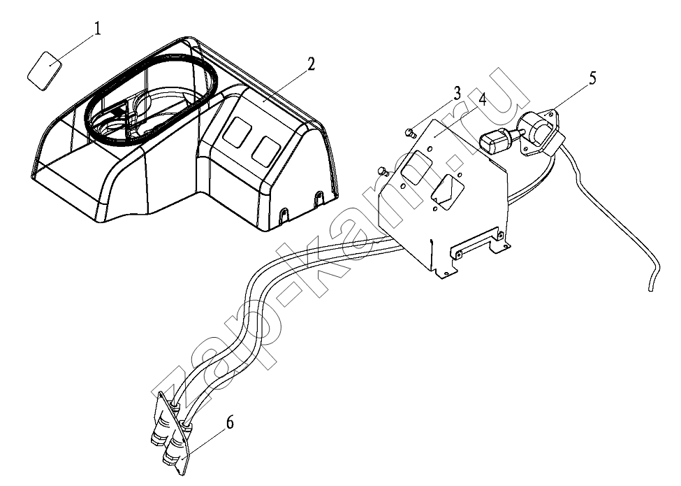 Схема/чертеж: PARKING BRAKE CONTROL DEVICE / Shaanxi Shacman SX3256DR384 (F3000)