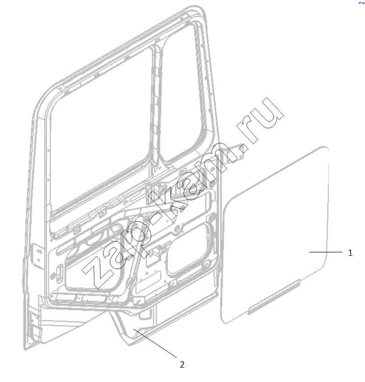 Схема/чертеж: DOOR AND DOOR GLASS / Shaanxi Shacman SX3256DT384