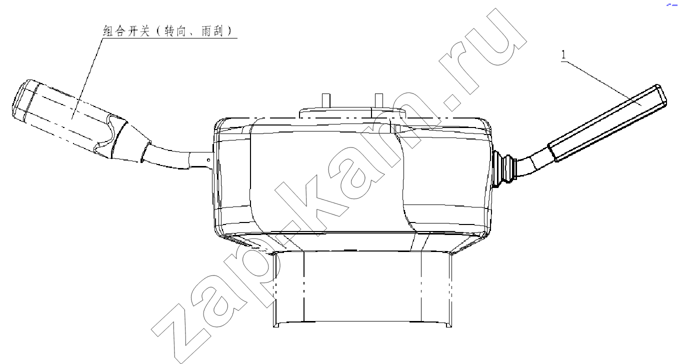 Схема/чертеж: EXHAUST BRAKE SWITCH / Shaanxi Shacman SX3256DT384