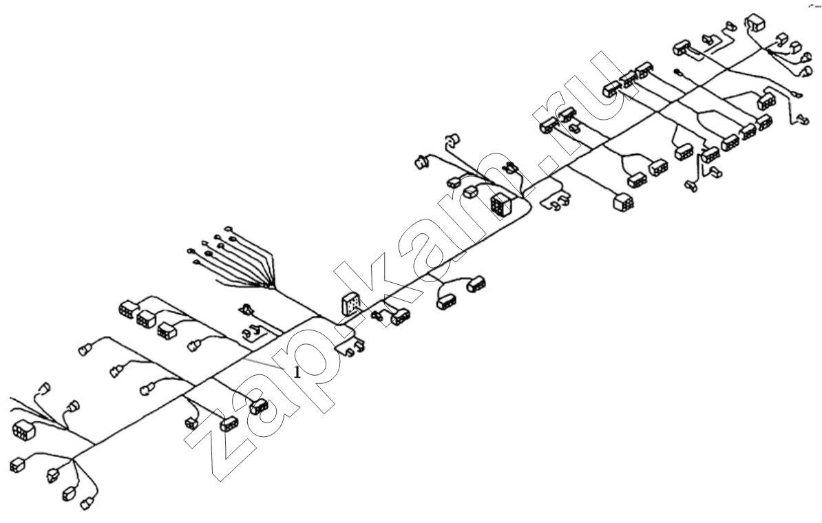 Схема/чертеж: CENTRAL ELECTRICAL SYSTEM / Shaanxi Shacman SX3256DT384
