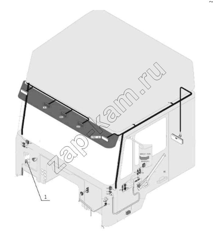 Схема/чертеж: OTHER CABIN WIRING / Shaanxi Shacman SX3256DT384