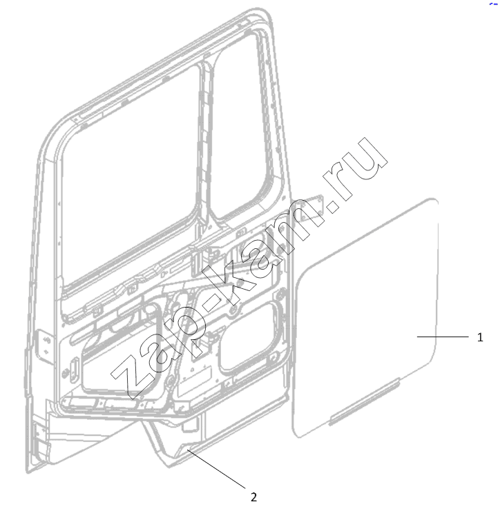 Схема/чертеж: DOOR AND DOOR GLASS / Shaanxi Shacman SX3256DT384