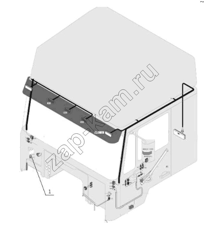 Схема/чертеж: OTHER CABIN WIRING / Shaanxi Shacman SX3256DT384