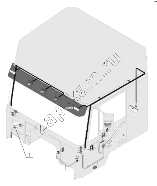 Схема/чертеж: OTHER CABIN WIRING / Shaanxi Shacman SX3256DT384