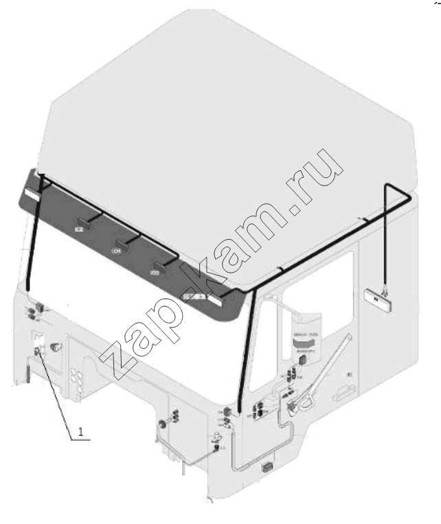 Схема/чертеж: OTHER CABIN WIRING / Shaanxi Shacman SX3256DT384