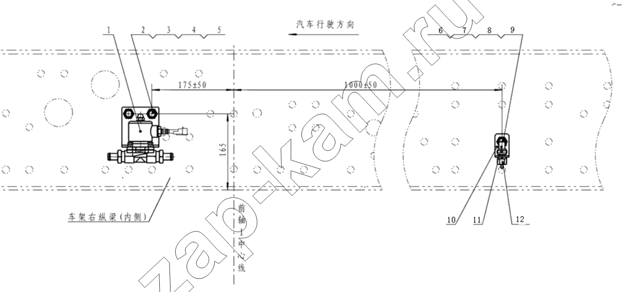 Схема/чертеж: WP12E40/F3000HX/6Х4 / Shaanxi Shacman SX3256DT384