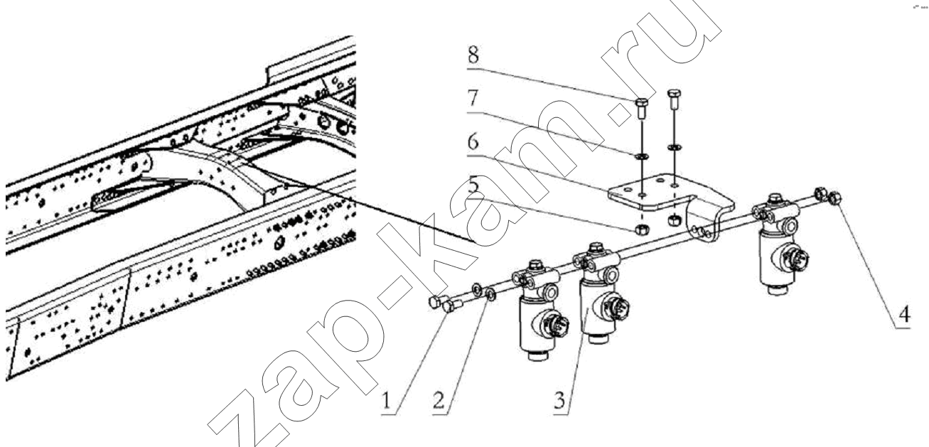 Схема/чертеж: Solenoid valve / Shaanxi Shacman SX3256DT384