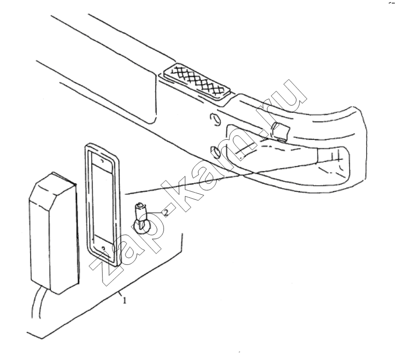 Схема/чертеж: FLASHERS IN BUMPER / Shaanxi Shacman SX3256DT384