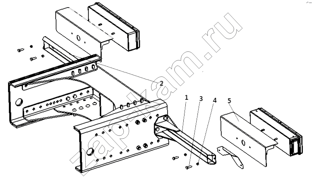 Схема/чертеж: Taillight bracket / universal / F3000 / Shaanxi Shacman SX3256DT384