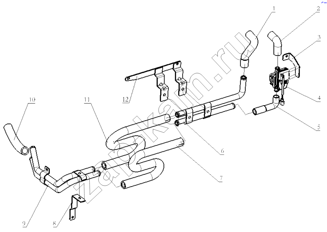 Схема/чертеж: HEATER DEVICE (WITH AIR CONDITION) / Shaanxi Shacman SX3256DT384